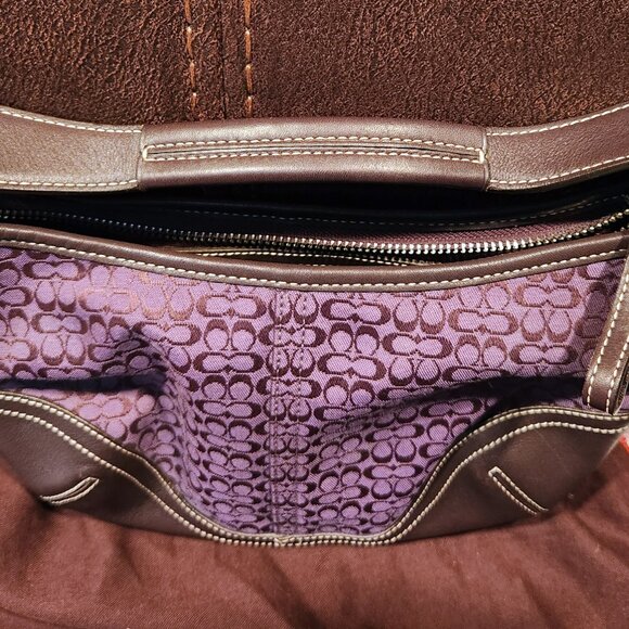 Coach Vintage Small Hobo Bag - Rare Purple Signature - Like New - Picture 2 of 12